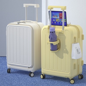 Maleta de Viaje con Ruedas Giratorias ABS Recargable con Apertura Frontal de 20 Pulgadas, Ligera, Anti-Robo, Impermeable, para Hombre - Product Image 2