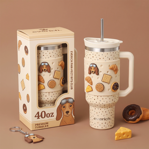 Vaso Térmico de Acero Inoxidable de 40 oz con Logotipo Personalizado, Color y Empaque a Elección, Libre de BPA, Estilo Vaquero, Taza de Café Aislada de 40 oz con Asa - Product Image 6