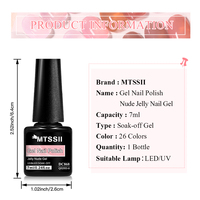 MTSSII-Vernis de base et couche de finition, gel pour ongles longue durée, 7ml