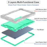 Housse de tablette robuste de haute qualité pour Honor Pad X8 10,1 pouces, design antidérapant, avec béquille intégrée