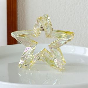 กิ๊บติดผมคริสตัลสีลูกกวาด ขนาด 7 ซม. แบบครึ่งหัว ดีไซน์รูปดาวห้าแฉก ทำจากพลาสติก สำหรับเด็กผู้หญิงและผู้หญิง - Product Image 2