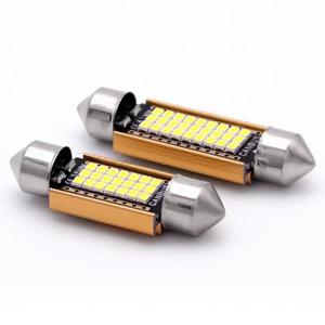 Pour la décodage des feux de toit LED de voiture 2016 27SMD, lampe à double point, éclairage de plaque d'immatriculation, éclairage de coffre 41mm 2W - Product Image 5