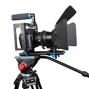 Yelangu पोर्टेबल dslr मिनी कैमरा पिंजरे कंधे माउंट रिग किट c100 में फॉलो फोकस मैट बॉक्स समर्थन सार्वभौमिक कैमरों - Product Image 6