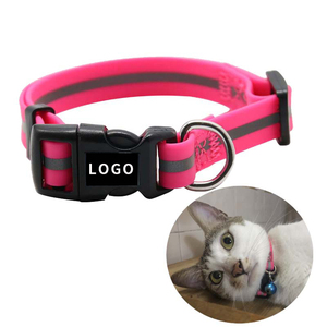 <span class=keywords><strong>Collar</strong></span> de gato y perro de PVC impermeable reflectante de alta calidad patrón de impresión suave y cómodo precio de fábrica al por mayor para mascotas