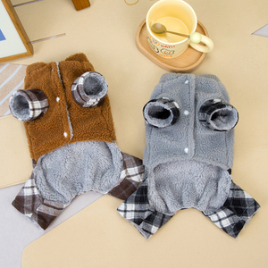 ملابس الكلاب اللطيفة الدافئة القابلة للتعديل الفاخرة ملابس الكلاب الأليفة المعاطف اكسسوارات الكلب ملابس الحيوانات الأليفة - Product Image 2