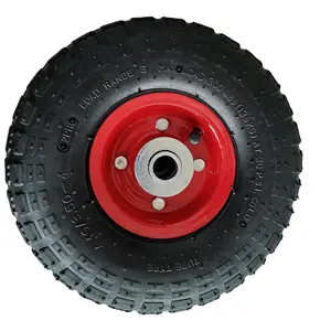 260mm diameter 10 inch pneumatic rubber wheel 3.50-4