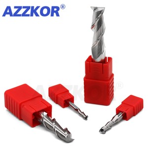 Fresa de acero de tungsteno con recubrimiento de aleación para CNC de aluminio, HRC55, 2 filos, para madera - Product Image 2