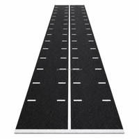 Tapis de sport synthétique noir de haute qualité pour fitness, gamme HRX LINE PRODUCTS, support pour traîneau, taille et logo personnalisables, graphismes sur mesure
