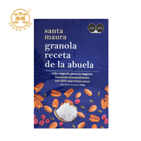 Sachet refermable personnalisé à scellage arrière pour noix et snacks, pochette oreiller refermable pour amandes et noix