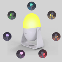 Lampe de nuit LED moderne pour bébé, écologique, en ABS, rechargeable, batterie 2000 mAh, lumière douce blanche, intensité réglable, lampes d'intérieur intelligentes