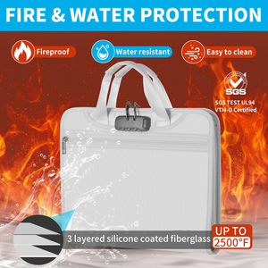 <span class=keywords><strong>Accordion</strong></span> tập tin tổ chức chống cháy di động 13 Pockets & tabs và kết hợp khóa quan trọng thư mục tập tin cho các tài liệu - Product Image 4