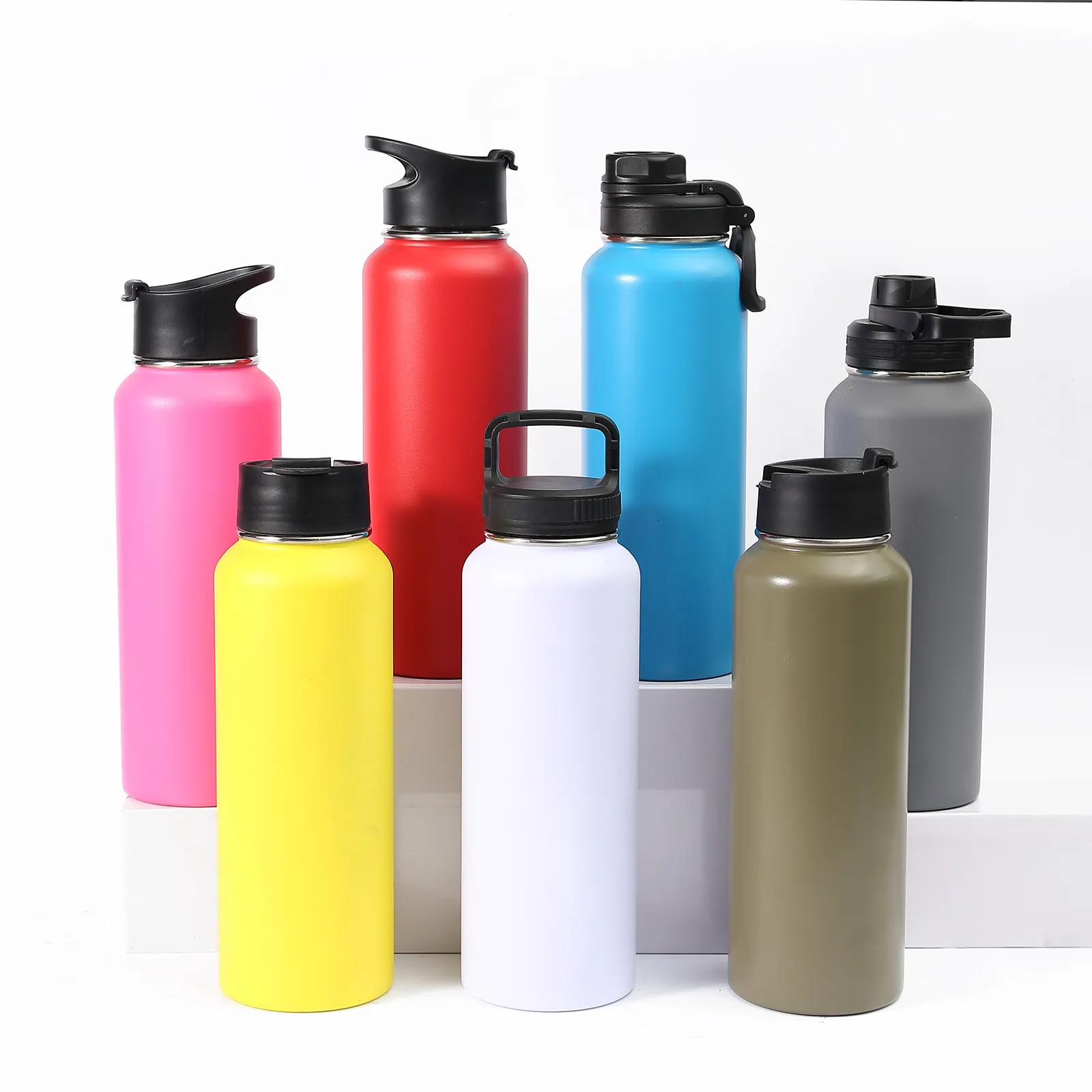Custom Tumblers Stainless Steel Vacuum Insulated Thermos Flask Tea Infuser Thermal Cup Hot Water Drinking Bottle