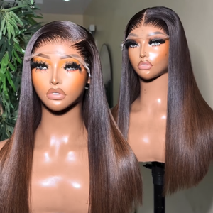 Perruques sans colle en cheveux humains vietnamiens bruts, densité 250%, couleur naturelle, lisses comme des baguettes, pour femmes noires - Product Image 1
