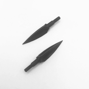 125g 레트로 삼각형 버드나무잎 화살 카본 스틸 야외용 화살 나사형 금속 화살 - Product Image 3