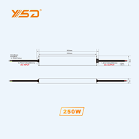 YSD 60W 100W 150W 200W 250W alimentation à découpage de pilote Led linéaire 12V 24V 48V alimentation à bande étanche