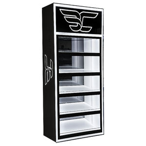 Caja de acrílico para cigarrillos y tabaco, iluminación con luz LED personalizada, expositor de pie para tienda de humo, gran capacidad - Product Image 1