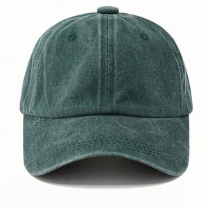 Casquettes de papa rétro vintage en coton à 6 panneaux, ajustables, non structurées, couleur unie, effet vieilli, pour le sport, avec logo personnalisé, vente en gros - Product Image 5
