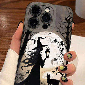 Funda de teléfono TPU <span class=keywords><strong>con</strong></span> tema de Halloween de otoño feliz para iPhone 15 Pro Max iPhone 14 Pro Plus <span class=keywords><strong>con</strong></span> diseño de calabaza hojas de otoño de <span class=keywords><strong>bruja</strong></span> - Product Image 3