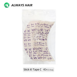 Grosir tongkat tinggi itu rambut palsu tipis dan Wig pita perekat ringan nyaman sisi ganda renda Wig pita 4 + minggu tahan - Product Image 5