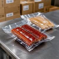 Sacs sous vide en nylon transparent imprimés sur mesure pour la viande, les fruits de mer, la conservation des aliments frais, qualité alimentaire, vente en gros directe d'usine