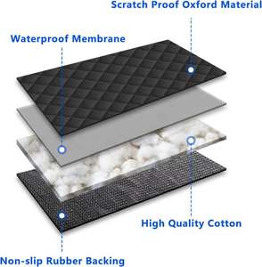 Hersteller 100% wasserdichter Haustier Autos itz bezug Hängematte 600D Heavy Duty Scratch Proof Hund Autos itz bezug für Rücksitz - Product Image 4