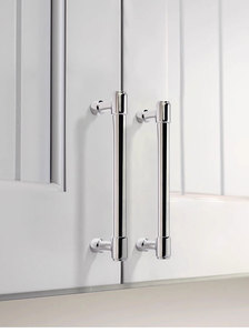 Zinc Alloy Modern Bright <b>Silver</b> <b>Drawer</b> Handle for Cabinet Kitchen Living Room Hospital Apartment-Durable Easy Installation - Product Image 2