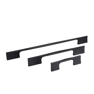 Modern Style Contemporary Chrome ORB <b>Black</b> Zinc Furniture Cabinet Drawer Handles Minimalist for Bedroom Use-Wardrobe Dresser - Product Image 2