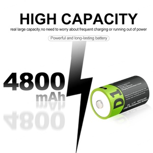 Batería de Iones de Litio Pequeña IILEER D 1.5V 4800mAh 7400mWh, Baterías Recargables de Larga Duración - Product Image 4