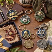 Porte-clés personnalisé en métal vintage, médaille 3D en alliage de zinc, porte-clés gravé, cadeau souvenir OEM, fabrication OEM ODM