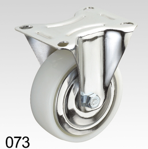 Weißer PP-Industrie wirbel mit Double <span class=keywords><strong>Lock</strong></span> Caster - Product Image 2