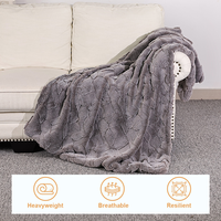 Couverture Lora – Prix de Gros – Couverture Polaire Luxe Grande et Moelleuse en Fausse Fourrure pour Canapé et Décoration Intérieure