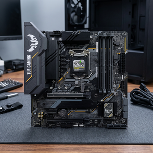 Carte mère de jeu AsusTUF-GAMING B460M-PLUS/PRO/WIFI DDR4 Intel 64 Go, nouvelle génération de processeur Intel de 10e génération - Product Image 2