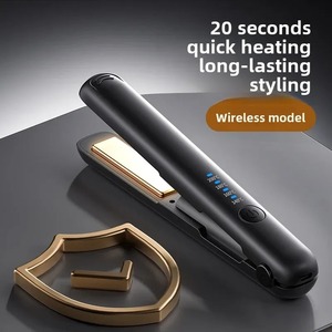 Plancha y Rizador de Pelo Eléctrico Inalámbrico 2 en 1, Plancha de Cerámica Profesional para Alisar el Cabello - Product Image 3