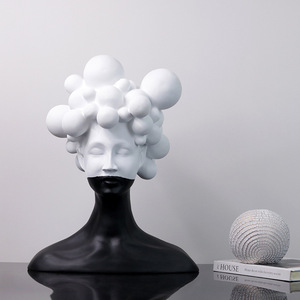Escultura <span class=keywords><strong>de</strong></span> Resina <span class=keywords><strong>de</strong></span> Figura Femenina Misteriosa, Arte Moderno y Sencillo <span class=keywords><strong>de</strong></span> Lujo Ligero, Adornos para <span class=keywords><strong>el</strong></span> Hogar, Decoración Creativa y Suave - Product Image 2