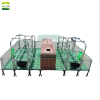 Lit de gestation galvanisé pour truies, boxes de mise bas pour porcs, sols de parcs porcins, équipement d'élevage pour truies à vendre