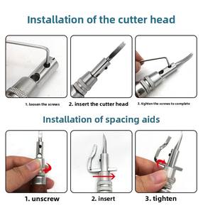 7in1 réglable cuir couture Groover cuir bord biseaux bricolage maroquinerie couture pli sculpture coupe bordure outils - Product Image 5