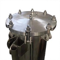 Filter Rumah Tangga Otomatis Stainless Steel 304/316 Kelas Industri Baru, Kapasitas Multi-Kantong Tunggal, Laju Alir 5 GPM, Kapasitas 500 L/jam, 150