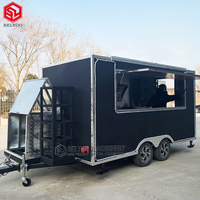Camion de restauration rapide mobile personnalisé Cuisine mobile entièrement équipée pour pizza, taco, bonbons, remorques pour solution économique