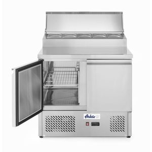 Arktic GN 300L Réfrigérateur à salade à deux portes avec vitrine 230V/310W 900x702x(H)1265mm Équipement de réfrigération pour cuisine commerciale - Product Image 1