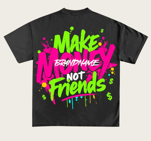 Trendy Brand Pattern Design Digital Direct Spray Printing Small Batch OEM Customization, Brand Pattern Logo Customization Tee