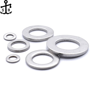 Arruela plana DIN125A DIN440 DIN9021 galvanizada SS 304 316 de alta precisão personalizada de fábrica A2 A4 Arruelas planas lisas de aço inoxidável - Product Image 3