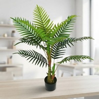 Plante artificielle Cycas Sago Palmier en pot, Arbre tropical vert pour la décoration intérieure de la maison, du bureau, de l'hôtel, du centre commercial, Vente en gros usine