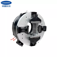 Mandrin laser pneumatique rotatif automatique à 4 mâchoires pour découpeuse de tuyaux laser à fibre pour tuyaux de 160mm