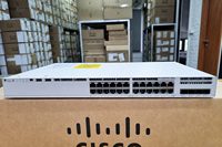 Cisco C9200L 24P 4G E 24 Port PoE Gigabit Switch LACP SNMP VLAN Full Half Duplex Tersedia di AS Switch Jaringan