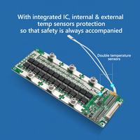 Sistema de Protección de Batería de Litio Lifepo4 TDT 16S BMS 48V 200A, Placa PCB PCBA con Sensor de Temperatura y Balance, Certificado ISO9001