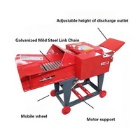 FG-260CY Moulins à Marteaux à Maïs, Hacheuses d'Ensileuse et Coupe-Paille Petits, à Moteur Diesel pour Aliments du Bétail