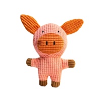 Jouet pour chien en peluche couineur en forme de pieuvre, animal en peluche durable à mâcher avec couineur pour chiens de petite et moyenne taille, jeu interactif
