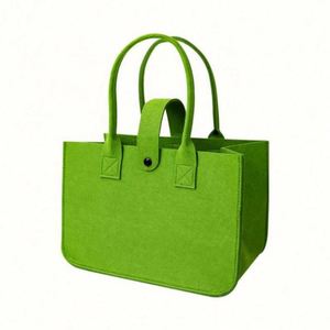Sac fourre-tout en feutre réutilisable de grande capacité, de couleur unie, de qualité supérieure, épais et portable, avec logo imprimé personnalisé - Product Image 6