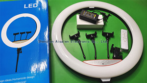 Anillo de luz LED <span class=keywords><strong>profesional</strong></span> para fotografía Factory Ringlight Ljj de 22 pulgadas, regulable, para teléfono, con trípode de 32 pulgadas. - Product Image 5