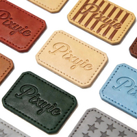 Custom Patch <strong>Best</strong>-<strong>Selling</strong> Leather Patches Logo Premium Quality Hot-<strong>Stamped</strong> <strong>Embossing</strong> Leather Patches for Clothing Brand Display